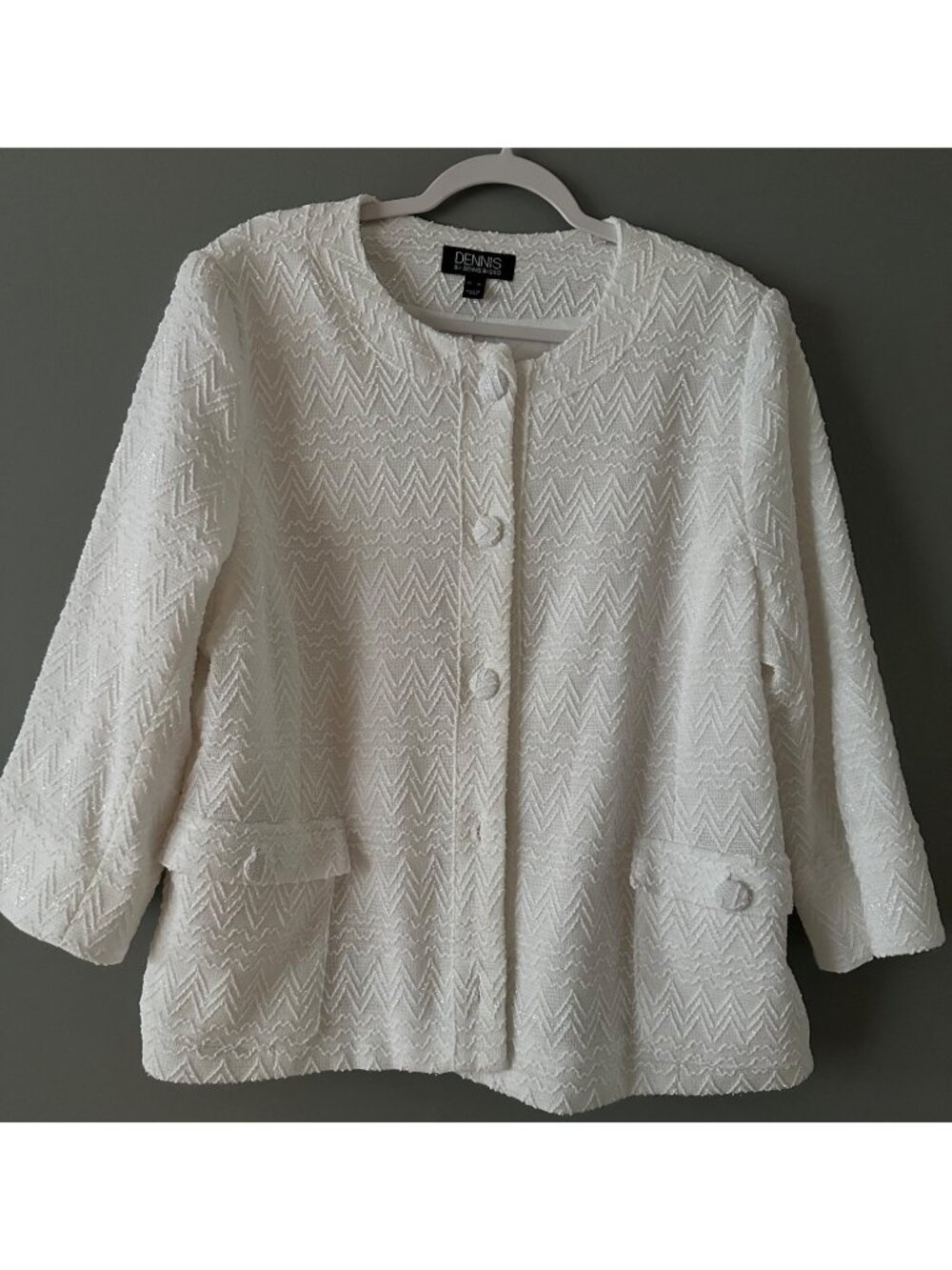 Dennis Basso Women’s XL Retro Glam Blazer Quiet Luxury Grandmacore MOB Wedding